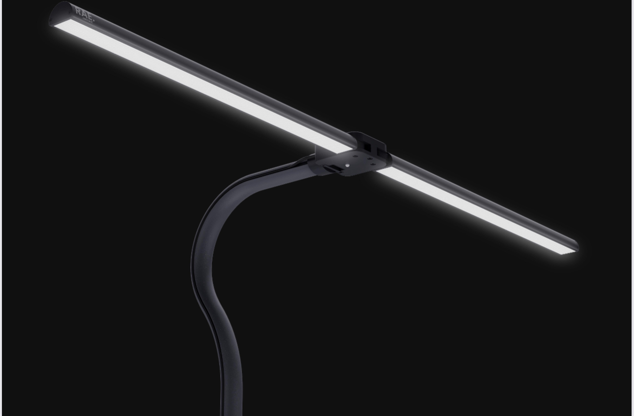2 head desk lamp